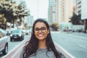 smiling white teeth
